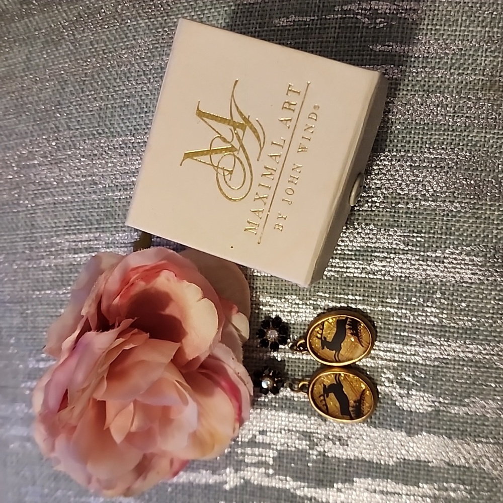 Maximal Art Earrings designed by artist John Wind